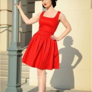 Pinup Girl Clothing Red Lana Dress XS
